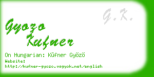 gyozo kufner business card